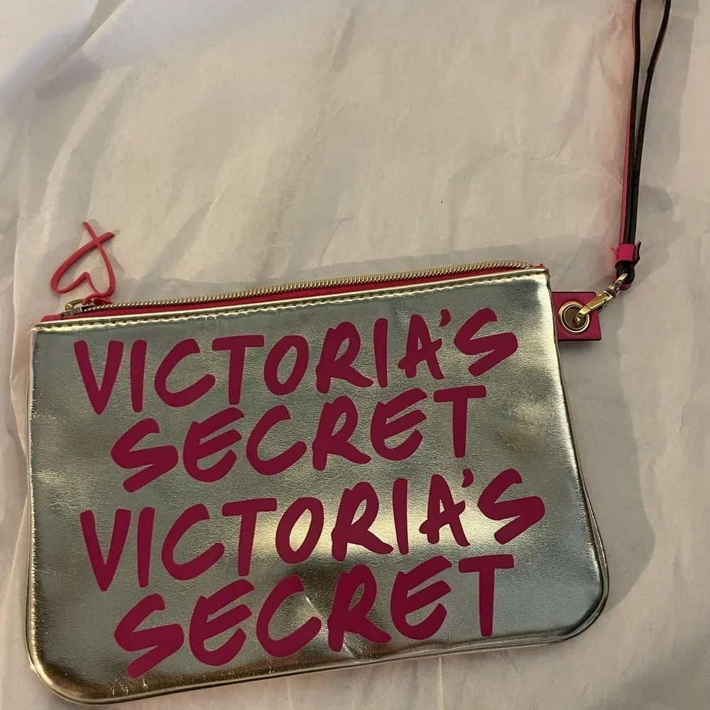 Victoria's Secret Bold Pink Wristlet